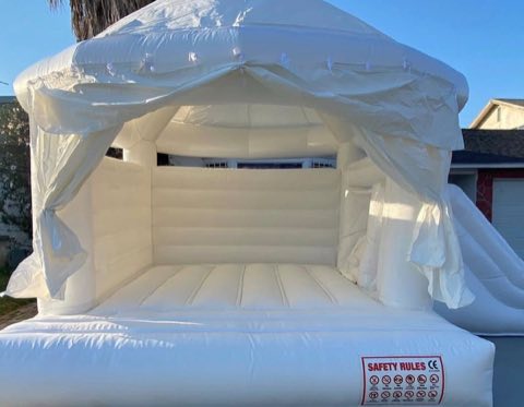 White Wedding Bounce House rental