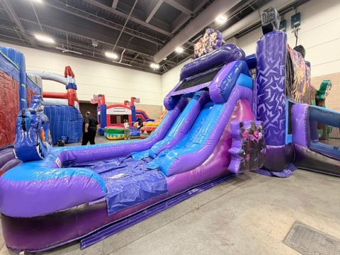 Purple Bounce House Combo rental
