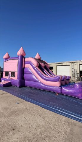 Purple Pink Bounce House Combo rental