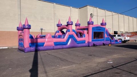 Pink Purple Obstacle Course rental