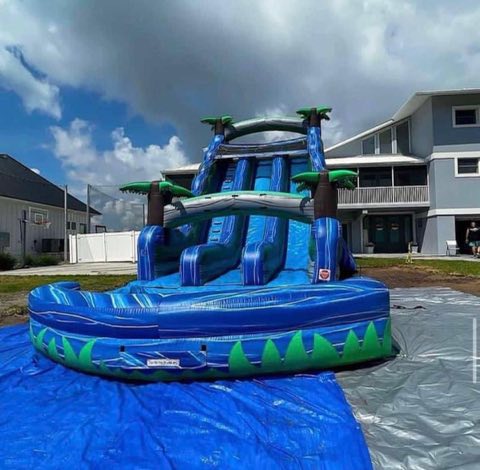 Blue Tropical Waterslide rental