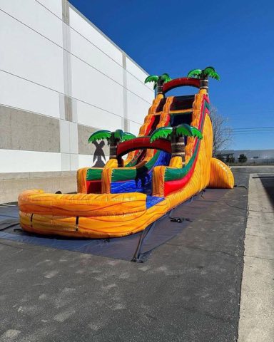 Fire Marble Tropical Waterslide rental