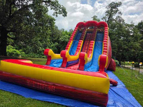 Red Blue Yellow Waterslide rental