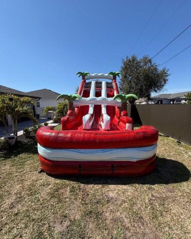 Red Marble Tropical Waterslide rental